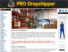 Tablet Screenshot of prodropshipper.com